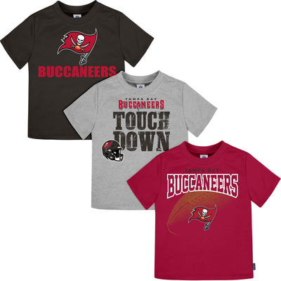 3-Pack Infant & Toddler Boys Buccaneers Short Sleeve Tees-Gerber Childrenswear Wholesale