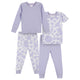 4-Piece Infant & Toddler Girls Tie Dye Dots Snug Fit Pajamas-Gerber Childrenswear Wholesale