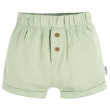 3-Pack Baby Neutral Green/Lt Grey Heather/Stripe Knit Short-Gerber Childrenswear Wholesale