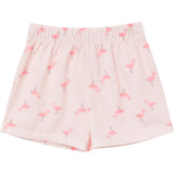 2-Piece Infant & Toddler Girls Flamingoes Button Up Pajama Shorts Set-Gerber Childrenswear Wholesale