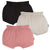3-Pack Baby Girls Pink/Dot/Black Gauze Bubble Short-Gerber Childrenswear Wholesale