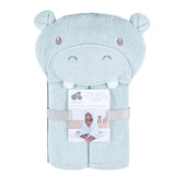 Baby Boys Blue Hippo Character Towel-Gerber Childrenswear Wholesale