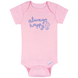 8-Pack Baby Girls Berry Happy Short Sleeve Onesies® Bodysuits-Gerber Childrenswear Wholesale