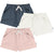 3-Pack Baby & Toddler Girls Pink/White/Navy Knit Short-Gerber Childrenswear Wholesale
