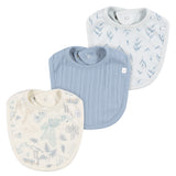 3-Pack Baby Boys Blue Bandana Set-Gerber Childrenswear Wholesale