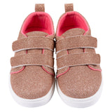 Infant & Toddler Girls Rose Gold Glitter Strap Sneaker-Gerber Childrenswear Wholesale