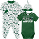 3-Piece Baby Boys Jets Bodysuit, Sleep 'N Play & Cap Set-Gerber Childrenswear Wholesale