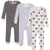 3-Pack Baby & Toddler Girls Hearts Snug-Fitting Footless Pajamas-Gerber Childrenswear Wholesale