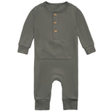 Baby Boys Dk Green Romper