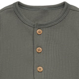 Baby Boys Dk Green Romper