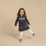 Baby Girls Dark Grey Heather Dress