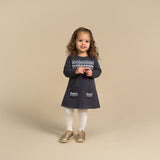 Baby Girls Dark Grey Heather Dress