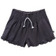 Infant & Toddler Girls Dark Grey Smocked Wide Leg Shorts-Gerber Childrenswear Wholesale