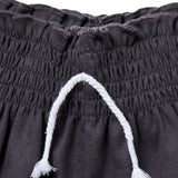 Infant & Toddler Girls Dark Grey Smocked Wide Leg Shorts-Gerber Childrenswear Wholesale