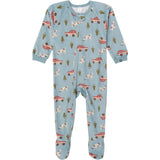Infant & Toddler Boys Blue Camp Blanket Sleeper-Gerber Childrenswear Wholesale