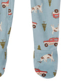Infant & Toddler Boys Blue Camp Blanket Sleeper-Gerber Childrenswear Wholesale