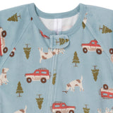 Infant & Toddler Boys Blue Camp Blanket Sleeper-Gerber Childrenswear Wholesale