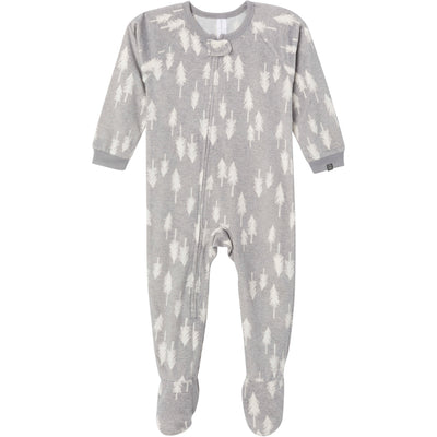 Infant & Toddler Boys Grey Heather Trees Blanket Sleeper-Gerber Childrenswear Wholesale