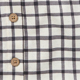 Infant & Toddler Girls Dark Grey Plaid Ruffle Sleeve Top-Gerber Childrenswear Wholesale