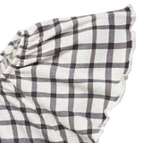 Infant & Toddler Girls Dark Grey Plaid Ruffle Sleeve Top-Gerber Childrenswear Wholesale