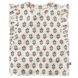 Infant & Toddler Girls Ivory Flower Ruffle Sleeveless Top-Gerber Childrenswear Wholesale