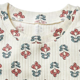 Infant & Toddler Girls Ivory Flower Ruffle Sleeveless Top-Gerber Childrenswear Wholesale