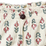 Infant & Toddler Girls Ivory Flower Wide Leg Shorts-Gerber Childrenswear Wholesale