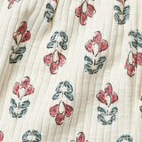 Infant & Toddler Girls Ivory Flower Wide Leg Shorts-Gerber Childrenswear Wholesale