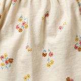 Infant & Toddler Girls Light Beige Flowers Smocked Sleeveless Top-Gerber Childrenswear Wholesale