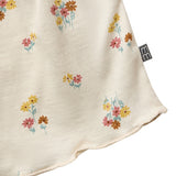 Infant & Toddler Girls Light Beige Flowers Smocked Sleeveless Top-Gerber Childrenswear Wholesale