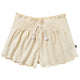 Infant & Toddler Girls Light Beige Smocked Wide Leg Shorts-Gerber Childrenswear Wholesale