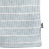 Infant & Toddler Girls Light Blue Stripe Ruffle Sleeveless Top-Gerber Childrenswear Wholesale