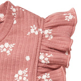 Infant & Toddler Girls Medium Rose Floral Ruffle Sleeveless Top-Gerber Childrenswear Wholesale