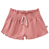 Infant & Toddler Girls Medium Rose Smocked Wide Leg Shorts-Gerber Childrenswear Wholesale