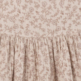 Infant & Toddler Girls Tan Floral Gauze Dress-Gerber Childrenswear Wholesale