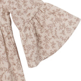 Infant & Toddler Girls Tan Floral Gauze Dress-Gerber Childrenswear Wholesale