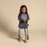 Toddler Girls Dk Grey Heather Dress-Gerber Childrenswear Wholesale