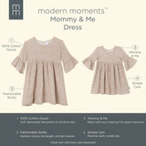 Women Tan Floral Gauze Dress-Gerber Childrenswear Wholesale