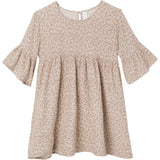 Women Tan Floral Gauze Dress-Gerber Childrenswear Wholesale