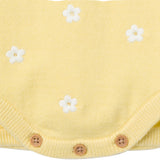 Baby Girls Yellow Jersey Sunsuit-Gerber Childrenswear Wholesale