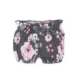 4-Pack Baby Girls Gray Floral Bloomer Shorts-Gerber Childrenswear Wholesale