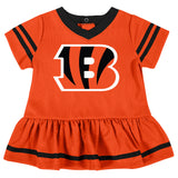 2-Piece Baby Girls Bengals Dress & Diaper Cover Set-Gerber Childrenswear Wholesale