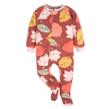 2-Pack Baby & Toddler Girls Leaves Blanket Sleepers-Gerber Childrenswear Wholesale