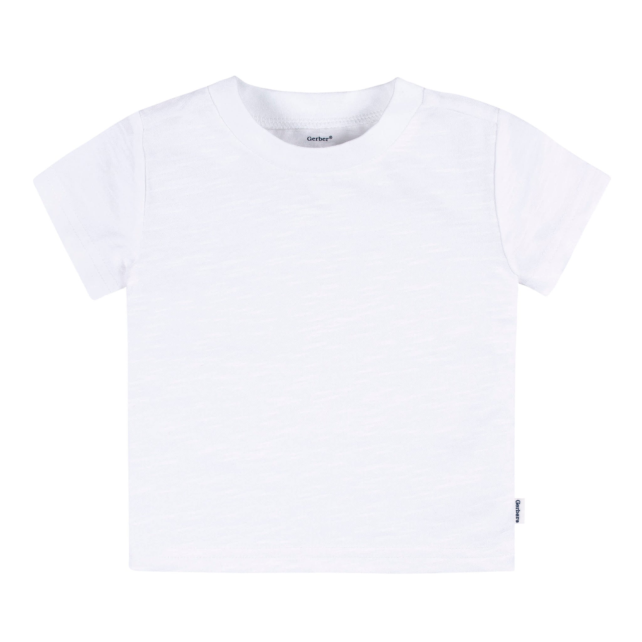 5-Pack Baby Neutral Greys Short Sleeve Tees-Gerber Childrenswear Wholesale