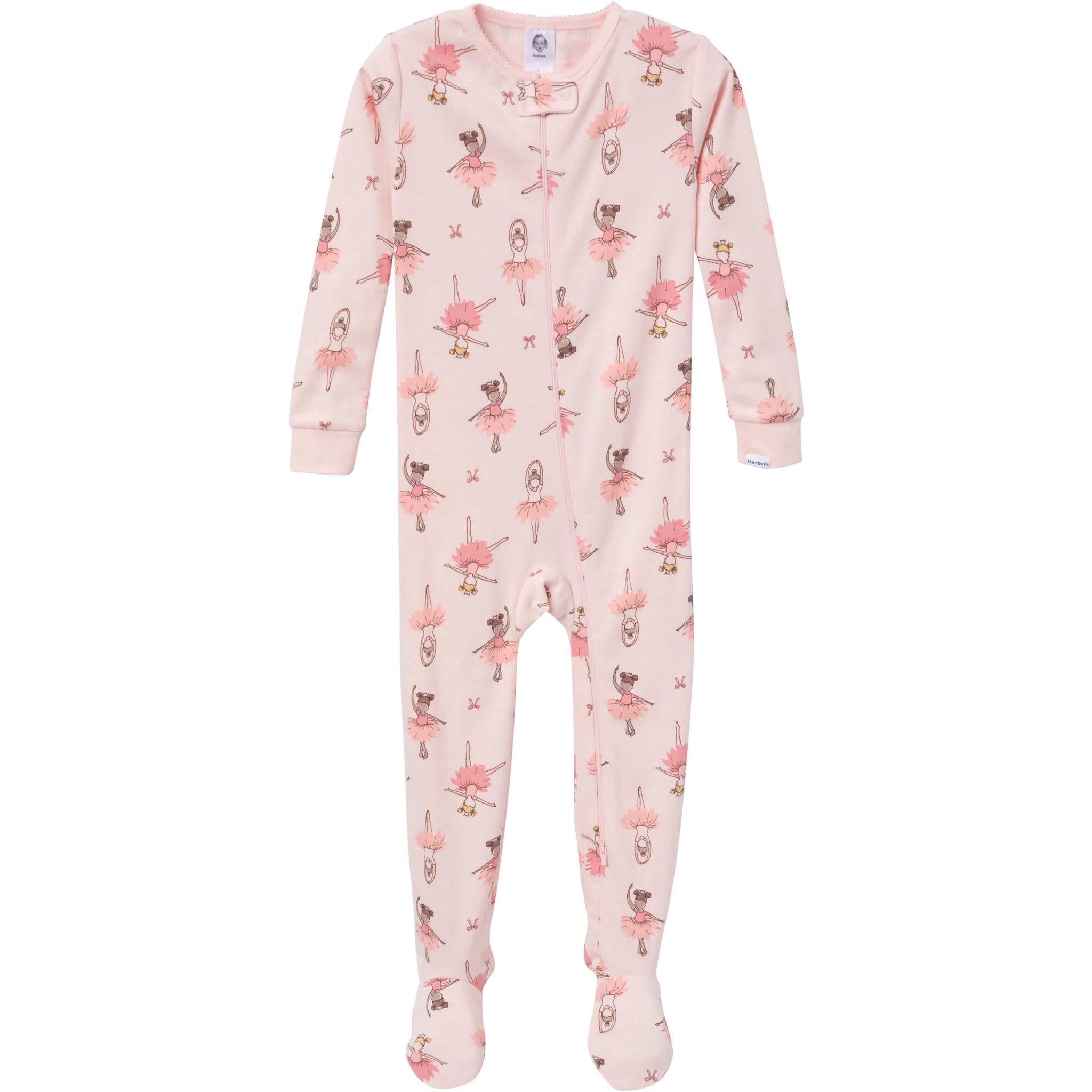 2-Pack Baby & Toddler Girls Ballerinas Snug-Fitting Footed Pajamas-Gerber Childrenswear Wholesale