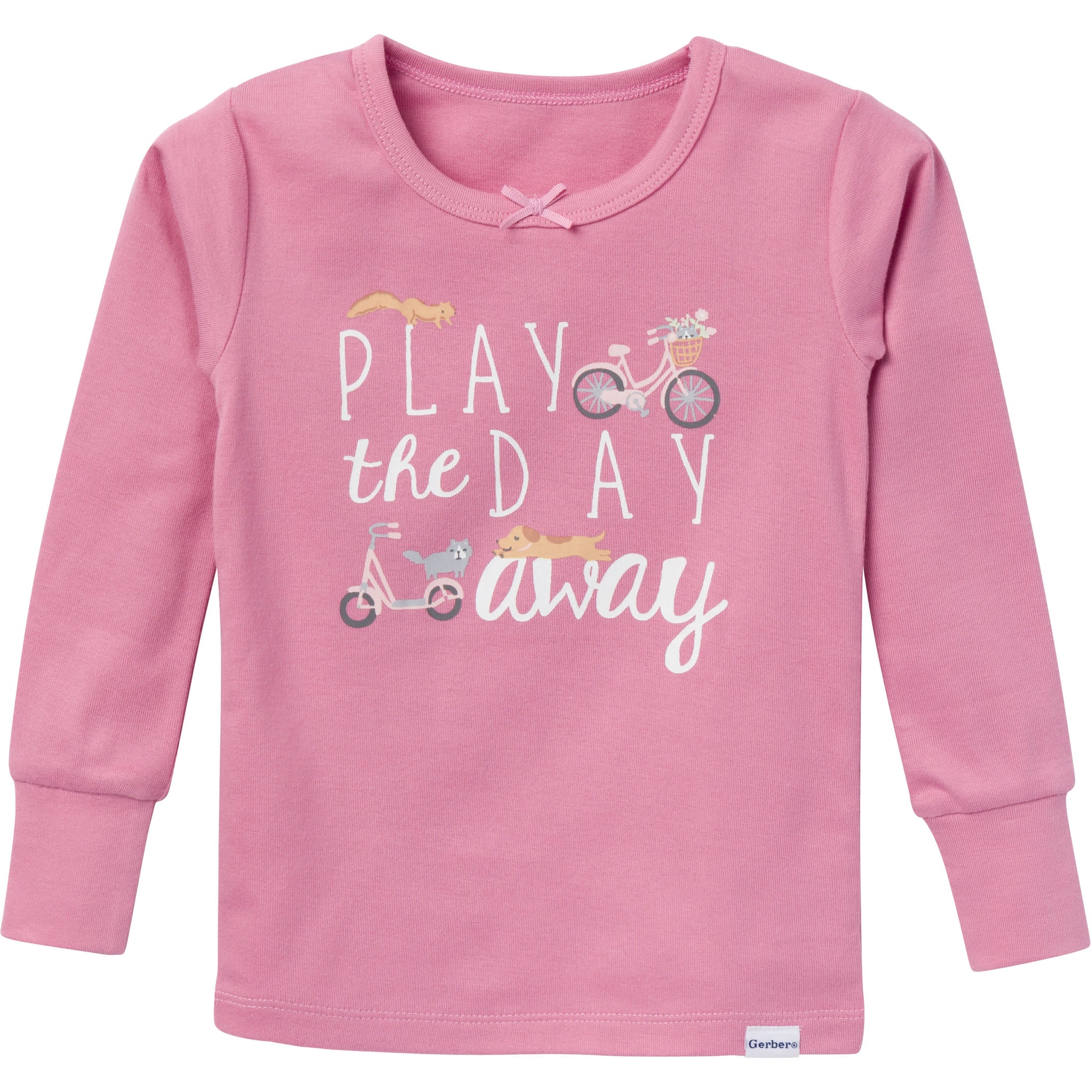 2-Piece Infant & Toddler Girls Playground Long Sleeve Pajama Set-Gerber Childrenswear Wholesale