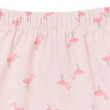 2-Piece Infant & Toddler Girls Flamingoes Button Up Pajama Shorts Set-Gerber Childrenswear Wholesale