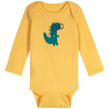 6-Pack Baby Boys Dinos Long Sleeve Onesies® Bodysuits-Gerber Childrenswear Wholesale