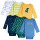 6-Pack Baby Boys Dinos Long Sleeve Onesies® Bodysuits-Gerber Childrenswear Wholesale