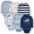 6-Pack Baby Boys Snow Much Fun Long Sleeve Onesies® Bodysuits-Gerber Childrenswear Wholesale